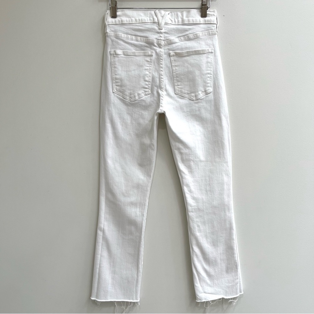 Veronica Beard Carly High Rise Kick Flare White Jeans Size 26/2 - Picture 4 of 13